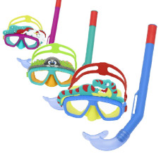 Набір 2 в 1 для плавання Bestway 24059 (маска: розмір S, (3+), обхват голови ≈ 48-52 см, трубка)