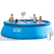 Надувний басейн Intex 28158, 457 х 84 см (чаша, фільтр 2 006 л/ч)