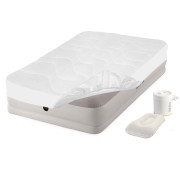 Надувне ліжко Intex 64177-3, 99 х 191 х 30 см,  електронасос, наматрацник, подушка. Односпальне