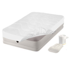 Надувне ліжко Intex 64177-3, 99 х 191 х 30 см,  електронасос, наматрацник, подушка. Односпальне