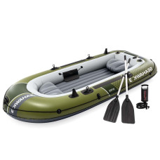 Тримісний надувний човен Intex 66333 Seahawk 3 Set, 295 х 137 см (весла, ручний насос). 3-х камерний