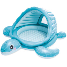 Дитячий надувний басейн Intex 48677 «Черепаха» з навісом, 218 х 206 х 97 см Дитячий надувний басейн Intex 48677 «Черепаха» з навісом, 218 х 206 х 97 см