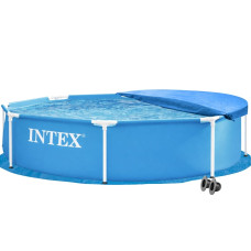Каркасний басейн Intex 28205-3в1, 244 х 51 см (басейн, підстилка, тент)