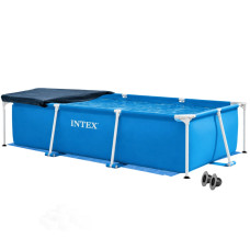 Каркасний басейн Intex 28271-3в1, 260 х 160 х 65 см (басейн, підстилка, тент)