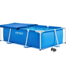 Каркасний басейн Intex 28270-3в1, 220 х 150 х 60 см (басейн, підстилка, тент)