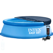 Надувний басейн Intex 28110-4в1, 244 х 76 см (басейн, підстилка, насос, тент) Надувний басейн Intex 28110-4в1, 244 х 76 см (басейн, підстилка, насос, тент)