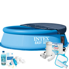 Надувний басейн Max Intex 28120-10в1, 305 х 76 см (басейн, підстилка, насос, фільтр 2 006 л/год, картриджі, альгенікс, хлор таблетки, тент, сачок, щітка) Надувний басейн Max Intex 28120-10в1, 305 х 76 см (басейн, підстилка, насос, фільтр 2 006 л/год, картриджі, альгенікс, хлор таблетки, тент, сачок, щітка)