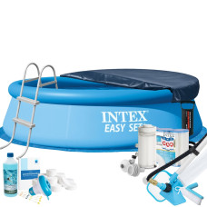 Надувний басейн MaxPro Intex 28120-11в1, 305 х 76 см (басейн, підстилка, насос, драбина, фільтр 2 006 л/год, картриджі, альгенікс, хлор таблетки, тент, сачок, пилосос) Надувний басейн MaxPro Intex 28120-11в1, 305 х 76 см (басейн, підстилка, насос, драбина, фільтр 2 006 л/год, картриджі, альгенікс, хлор таблетки, тент, сачок, пилосос)