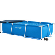 Каркасний басейн Intex 28272-3в1, 300 х 200 х 75 см (басейн, підстилка, тент)