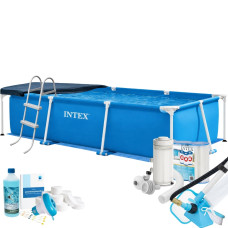 Каркасний басейн MaxPro Intex 28272-10в1, 300 х 200 х 75 см (басейн, підстилка, драбина, фільтр 2 006 л/год, картриджі, альгенікс, хлор таблетки, тент, сачок, пилосос) Каркасний басейн MaxPro Intex 28272-10в1, 300 х 200 х 75 см (басейн, підстилка, драбина, фільтр 2 006 л/год, картриджі, альгенікс, хлор таблетки, тент, сачок, пилосос)