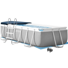 Каркасний басейн Intex 26784-4в1, 300 х 175 х 80 см (басейн, підстилка, драбина, тент)