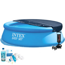 Надувний басейн Intex 28130-6в1, 366 х 76 см (басейн, підстилка, насос, альгенікс, хлор таблетки, тент) Надувний басейн Intex 28130-6в1, 366 х 76 см (басейн, підстилка, насос, альгенікс, хлор таблетки, тент)