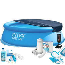 Надувний басейн Max Intex 28130-10в1, 366 х 76 см (басейн, підстилка, насос, фільтр 3 785 л/год, картриджі, альгенікс, хлор таблетки, тент, сачок, пилосос) Надувний басейн Max Intex 28130-10в1, 366 х 76 см (басейн, підстилка, насос, фільтр 3 785 л/год, картриджі, альгенікс, хлор таблетки, тент, сачок, пилосос)