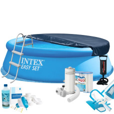 Надувний басейн MaxPro Intex 28130-11в1, 366 х 76 см (басейн, підстилка, насос, драбина, фільтр 3 785 л/год, картриджі, альгенікс, хлор таблетки, тент, сачок, пилосос) Надувний басейн MaxPro Intex 28130-11в1, 366 х 76 см (басейн, підстилка, насос, драбина, фільтр 3 785 л/год, картриджі, альгенікс, хлор таблетки, тент, сачок, пилосос)