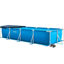 Каркасний басейн Intex 28273-3в1, 450 х 220 х 84 см (басейн, підстилка, тент)