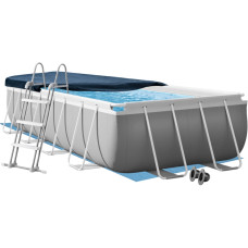 Каркасний басейн Intex 26792-4в1, 488 х 244 х 107 см (басейн, підстилка, драбина, тент)