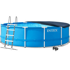 Каркасний басейн Intex 28242-4в1, 457 x 122 см (басейн, підстилка, драбина, тент)