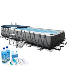 Каркасний басейн Intex 26368-6, 732 х 366 х 132 см (басейн, підстилка, драбина, альгенікс, хлор таблетки, тент) Каркасний басейн Intex 26368-6, 732 х 366 х 132 см (басейн, підстилка, драбина, альгенікс, хлор таблетки, тент)