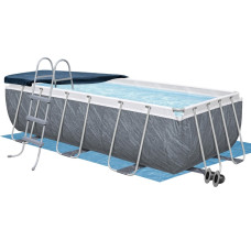 Каркасний басейн Bestway 56721-4в1, 404 х 201 х 100 см (басейн, підстилка, драбина, тент)