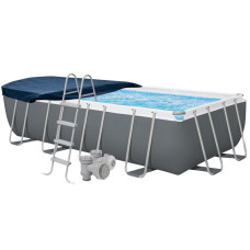 Каркасний басейн Bestway 56466-4в1, 549 x 274 x 122 см (басейн, підстилка, драбина, тент)