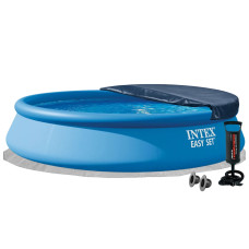 Надувний басейн Intex 28158-4в1, 457 х 84 см (басейн, підстилка, насос, тент) Надувний басейн Intex 28158-4в1, 457 х 84 см (басейн, підстилка, насос, тент)