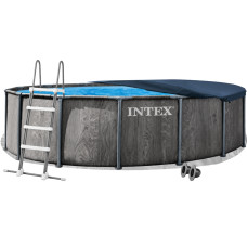Каркасний басейн Intex 26742-4в1, 457 x 122 см (басейн, підстилка, драбина, тент)