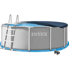 Каркасний басейн Intex 26718FR-4в1, 366 х 122 см (басейн, підстилка, драбина, тент)