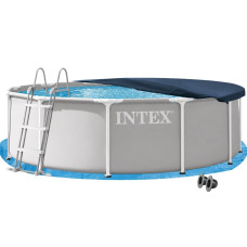 Каркасний басейн Intex 26716-4в1, 366 х 99 см (басейн, підстилка, драбина, тент) Каркасний басейн Intex 26716-4в1, 366 х 99 см (басейн, підстилка, драбина, тент)