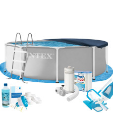 Каркасний басейн MaxPro Intex 26706-10в1, 305 х 99 см (басейн, підстилка, драбина, фільтр 3 785 л/год, картриджі, альгенікс, хлор таблетки, тент, сачок, пилосос) Каркасний басейн MaxPro Intex 26706-10в1, 305 х 99 см (басейн, підстилка, драбина, фільтр 3 785 л/год, картриджі, альгенікс, хлор таблетки, тент, сачок, пилосос)