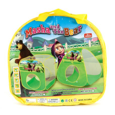 Палатка игровая детская с героями мультфильма "Маша и Медведь"