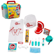 Детский игровой набор стоматолога Technok 16 предметов пластик Разноцветный (TB-Техно 7365)