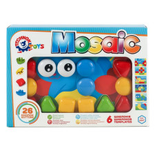 Развивающая игрушка для самых маленьких Технок Мозаика 26 деталей пластик Разноцветный (TB-15230)