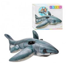 Intex 57525 (Длина 173 x Ширина 107см) Надувной плотик Акула