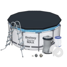 Bestway 56420 (Диаметр 366 x Высота 122см) Каркасный бассейн Steel Pro Frame Pool Bestway 56420 (Диаметр 366 x Высота 122см) Каркасный бассейн Steel Pro Frame Pool