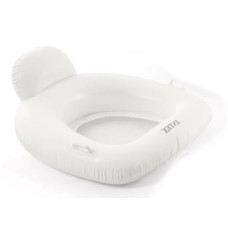 Intex 56801-white (Длина 114 x Ширина 107см) надувной плотик-кресло, 114x107 см. Оранжевый