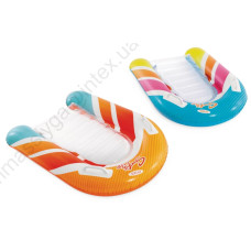 Intex 58172 (Длина 84 x Ширина 79см) Надувной плотик, Оранжевый