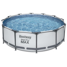 Bestway 56260 (Диаметр 366 x Высота 100см) Каркасный бассейн Steel Pro Frame Pool Bestway 56260 (Диаметр 366 x Высота 100см) Каркасный бассейн Steel Pro Frame Pool