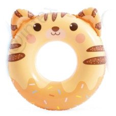 Intex 59266-tiger (Диаметр 79см) надувной круг Милые зверята, 79x76 см Розовый