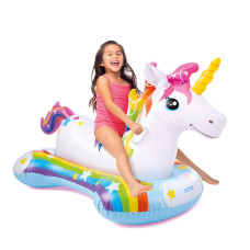 Intex 57552 (Длина 163 x Ширина 86см) Надувной плот. Единорог
