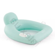 Intex 56801-turquoise (Длина 114 x Ширина 107см) надувной плотик-кресло, 114x107 см. Оранжевый