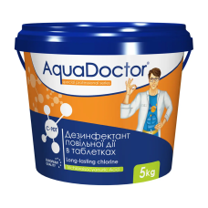 AquaDoctor C90T-5 (Вес 5кг) Медленный Хлор, (200г x 25шт)