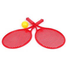 Игровой Набор для игры в теннис ТехноК 0380TXK(Blue) (2 ракетки+мячик) (Красный)