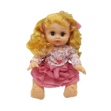 Музыкальная кукла Bambi Алина 5290 P в рюкзаке со светлыми волосами (5290-RT)