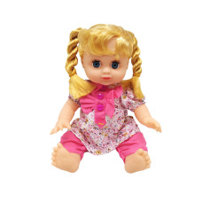 Музыкальная кукла Bambi Алина 5292 P в рюкзаке со светлыми волосами (5292-RT)