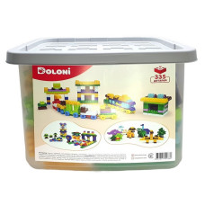 Детский блочный конструктор 013999/01 в пластиковом боксе, 335 деталей Детский блочный конструктор 013999/01 в пластиковом боксе, 335 деталей