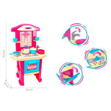 Набор игровой Технок Детская кухня с посудой и аксессуарами 75.5х48 см Разноцветный (3039TXK-RT)