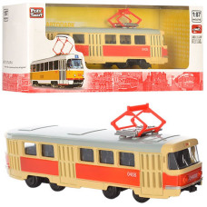 Игрушечная модель Трамвай PLAY SMART 6411 инерционный 6411A Игрушечная модель Трамвай PLAY SMART 6411 инерционный 6411A