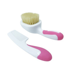 Набор расческа и щетка из натурального ворса MGZ-0725(Pink) Набор расческа и щетка из натурального ворса MGZ-0725(Pink)