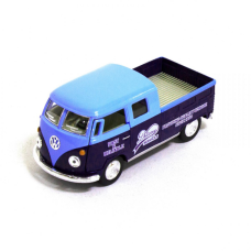 Детская модель машинки Volkswagen Bus Double Cab Pickup Delivery 1963 Kinsmart KT5396W инерционная, 1:34 Blue Детская модель машинки Volkswagen Bus Double Cab Pickup Delivery 1963 Kinsmart KT5396W инерционная, 1:34 Blue
