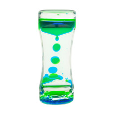 Песочные часы XX-3(Blue) голубой, с гелевой жидкостью, 13,5 см